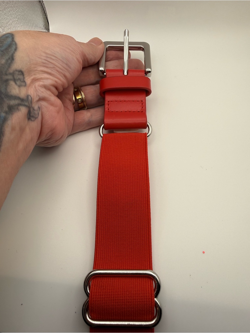 Under Armour Classic Red Baseball Belt - Picture 5 of 8